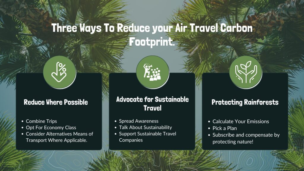 ways to reduce your air travel carbon footprint
