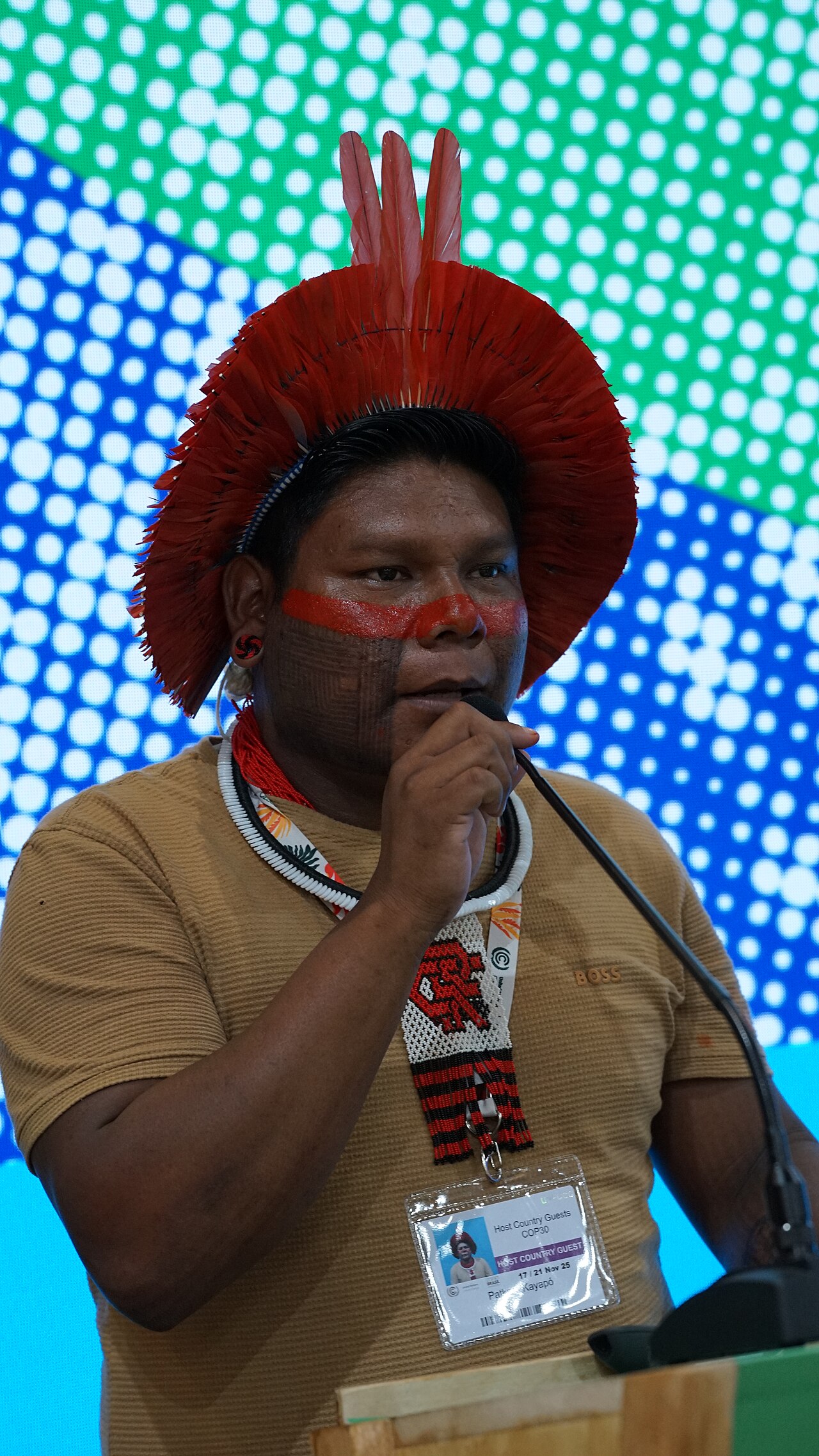 Patkore Kayapó at COP30